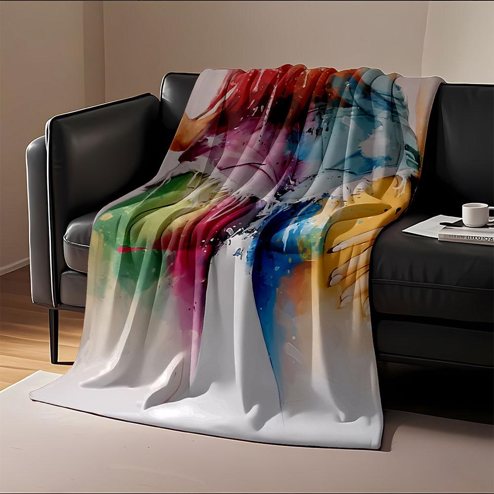 Colorful Shorts Art Blanket for All Seasons Blanket Lunch Break Throw Gift