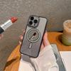 New Apple 16 mobile phone case iPhone15promax electroplated flash diamond lens 14 mirror glitter magnetic suction soft cover