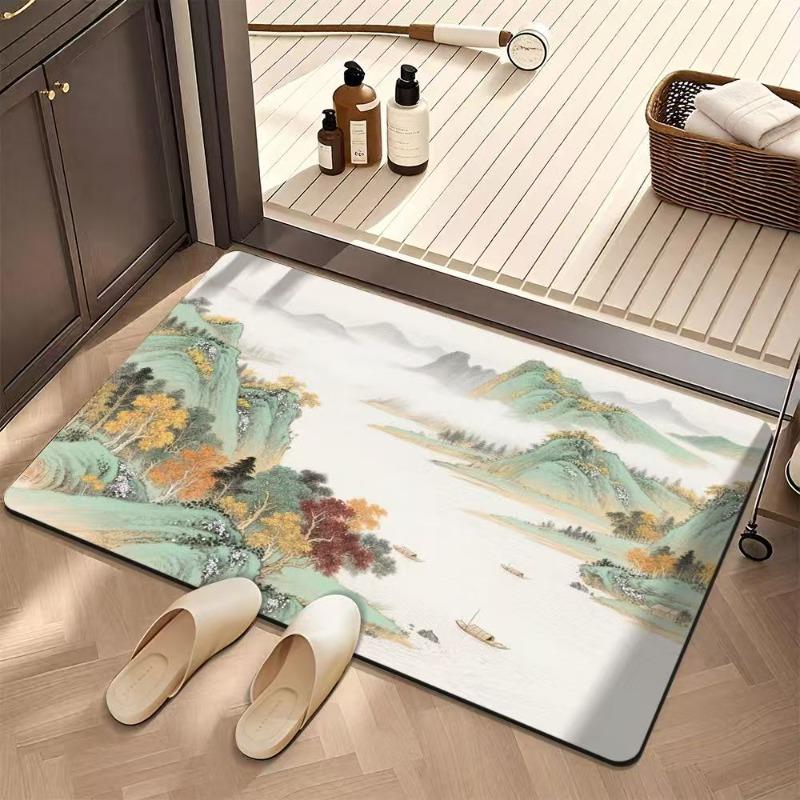 Bathroom absorbent diatom mud toilet non-slip doormat toilet toilet floor mat toilet