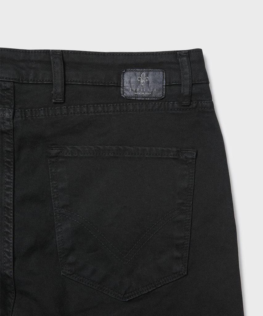 PANICALE Slim Fit Cotton Pants [Black]