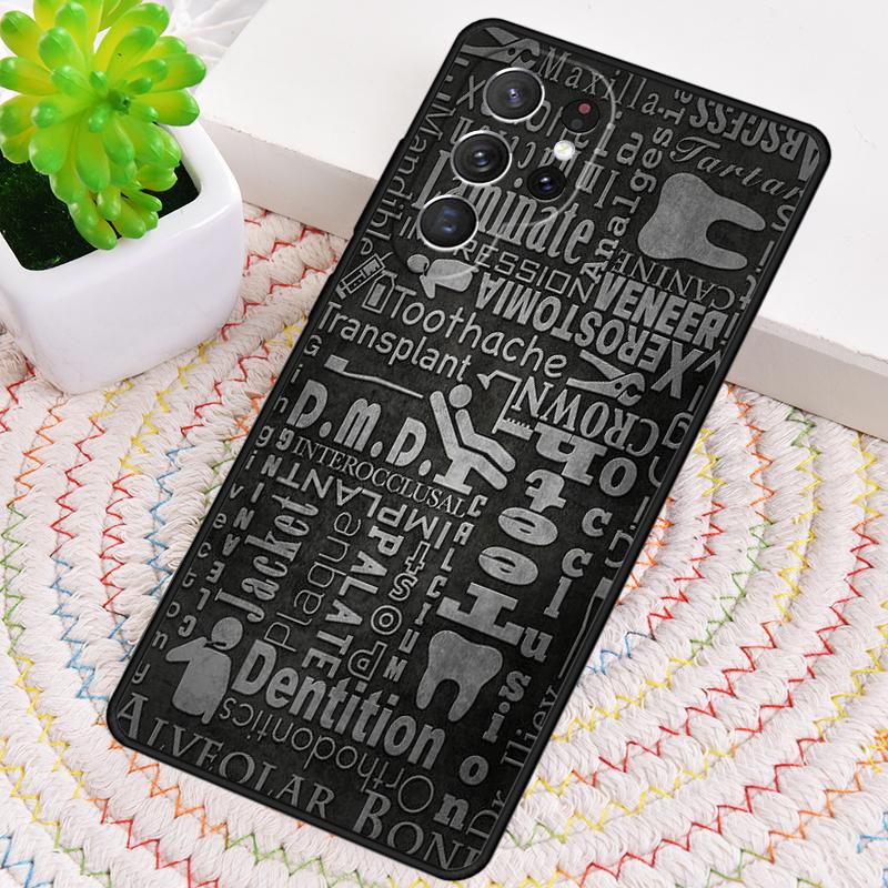 Anatomy Dental Crowned Tooth Crown Phone Case for Samsung Galaxy Note 10 Pro S26 Ultra S23 S24 FE S25 S21 S22 PLUS Cove