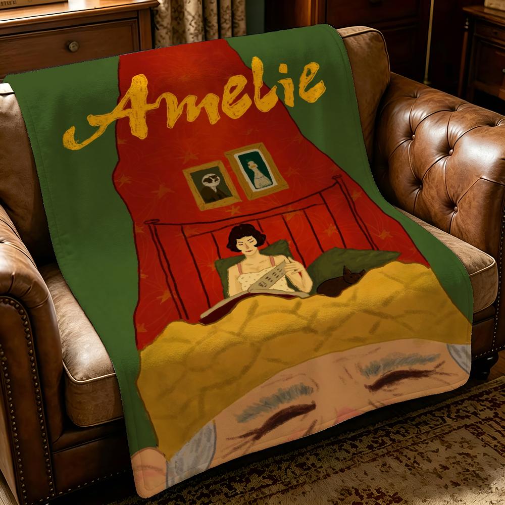 character a-amelie-e Throw Thick Comfort Flannel Quilt, Multi-scene Use Indoor Outdoor Daily Nap