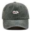 Sea Lion Pattern Vintage Wash Baseball Cap With Breathable Cotton For Travel