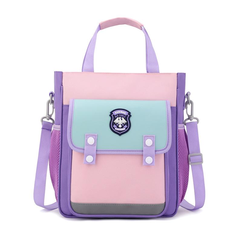 Teczka szkolna Dziecięca wszechstronna przenośna ręczna teczka szkolna Chłopcy i dziewczynki brytyjski styl listonoszka kosmetyczka torba na ramię Podwójna torba artystyczna Drukowane logo
