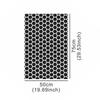 Universal 75X50cm Hexagon Geometric Mesh Pattern Vinyl Sticker For Window Car Accessories Self-Adhesive Side Window Sun Shade
