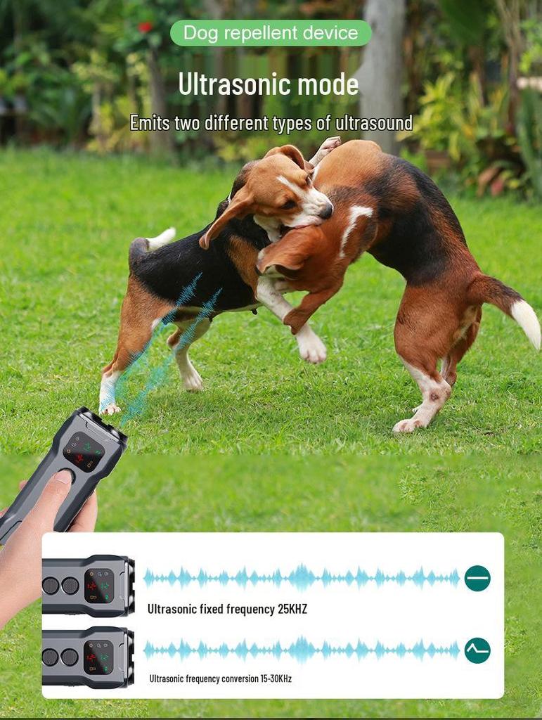 Ultrasonic Dual-Head Dog Trainer & Bark Stopper