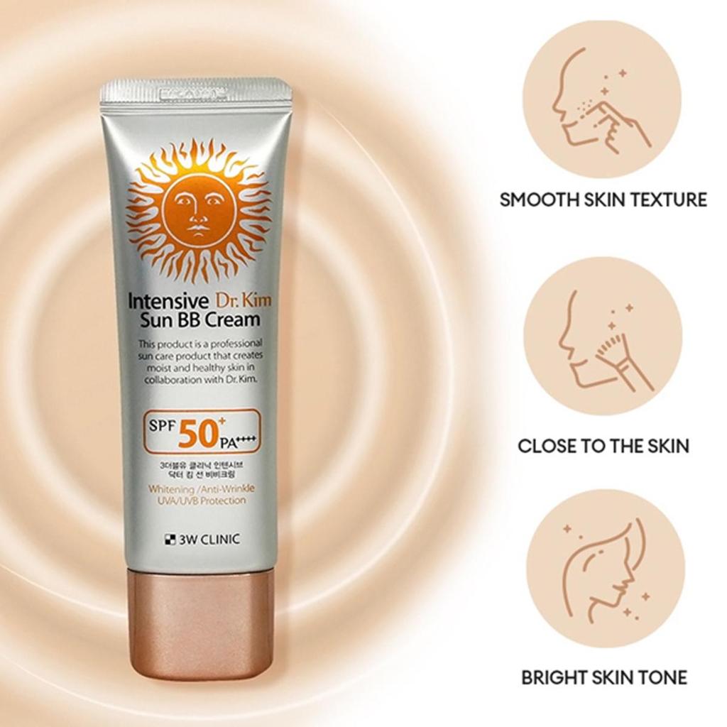 3W Clinic Intensive Dr.Kim Sun BB Cream SPF 50+ / PA++++ (50ml 1.69fl Oz)