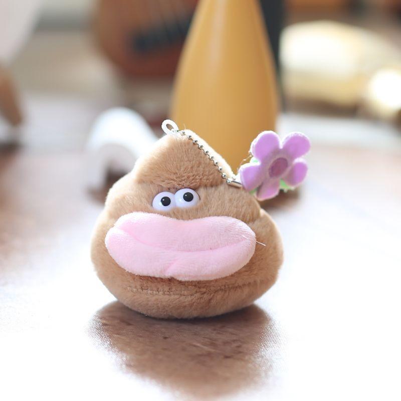 Plush Lips Thick Keychain Stuffed Animal Bag Decor Backpack Gift Accessory