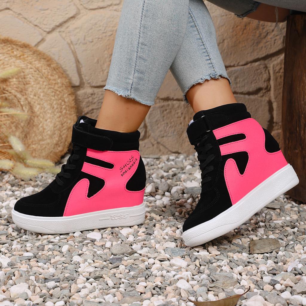 Women Sneakers 2025 New Korean Fashion Shoes Thick Bottom Increased Inner Heel Sneakers Women Casual Designer Shoes for Women