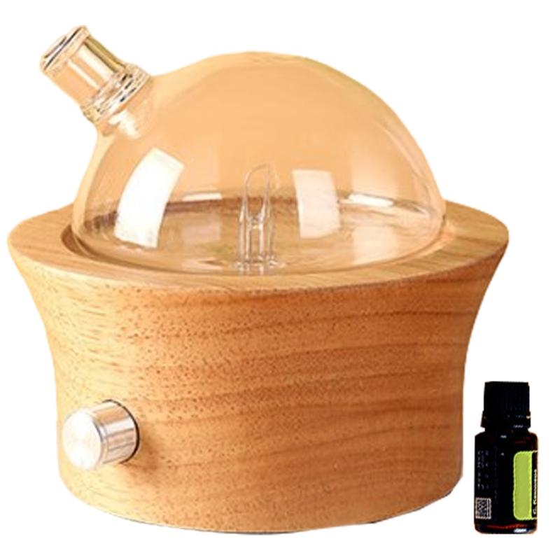 Luxurious Aromas Diffuser in Solid Wood and Glass Essential Diffuser Perfect for Creating Scented Ambiances for Home