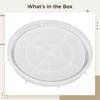 Round Silicone Tray Mold for Resin Crafting, Perfect for Centerpieces, Displays, and Serving