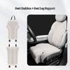 Car Seat Cushion with Leg Support Leather Breathable Seat Pad Memory Foam Extender Leg Cushion Universal Car Seat Protect Cover