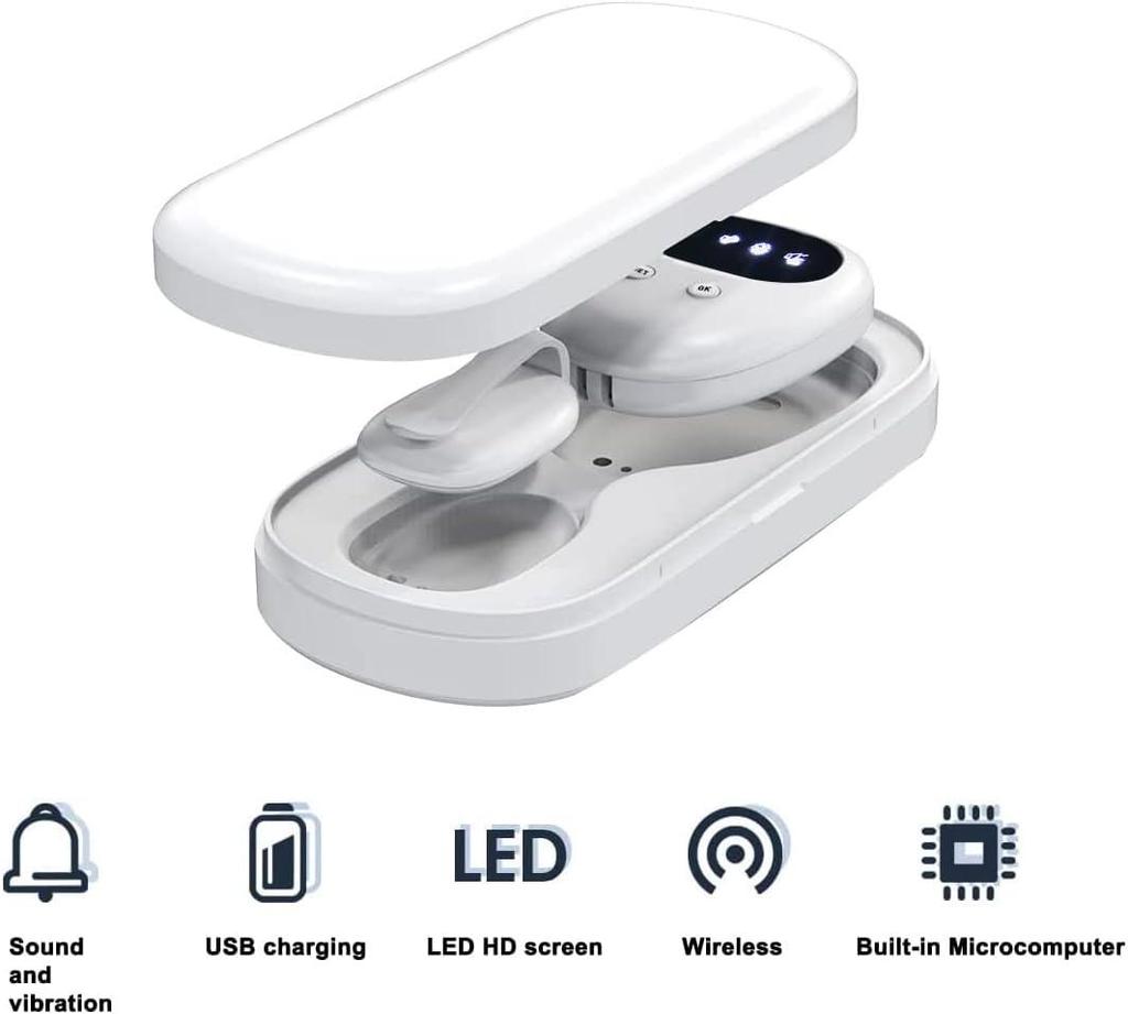 Wireless Bedwetting Alarm for Boys & Girls - USB Rechargeable with Sound & Vibration Alerts - 10-20m Range - No Wires