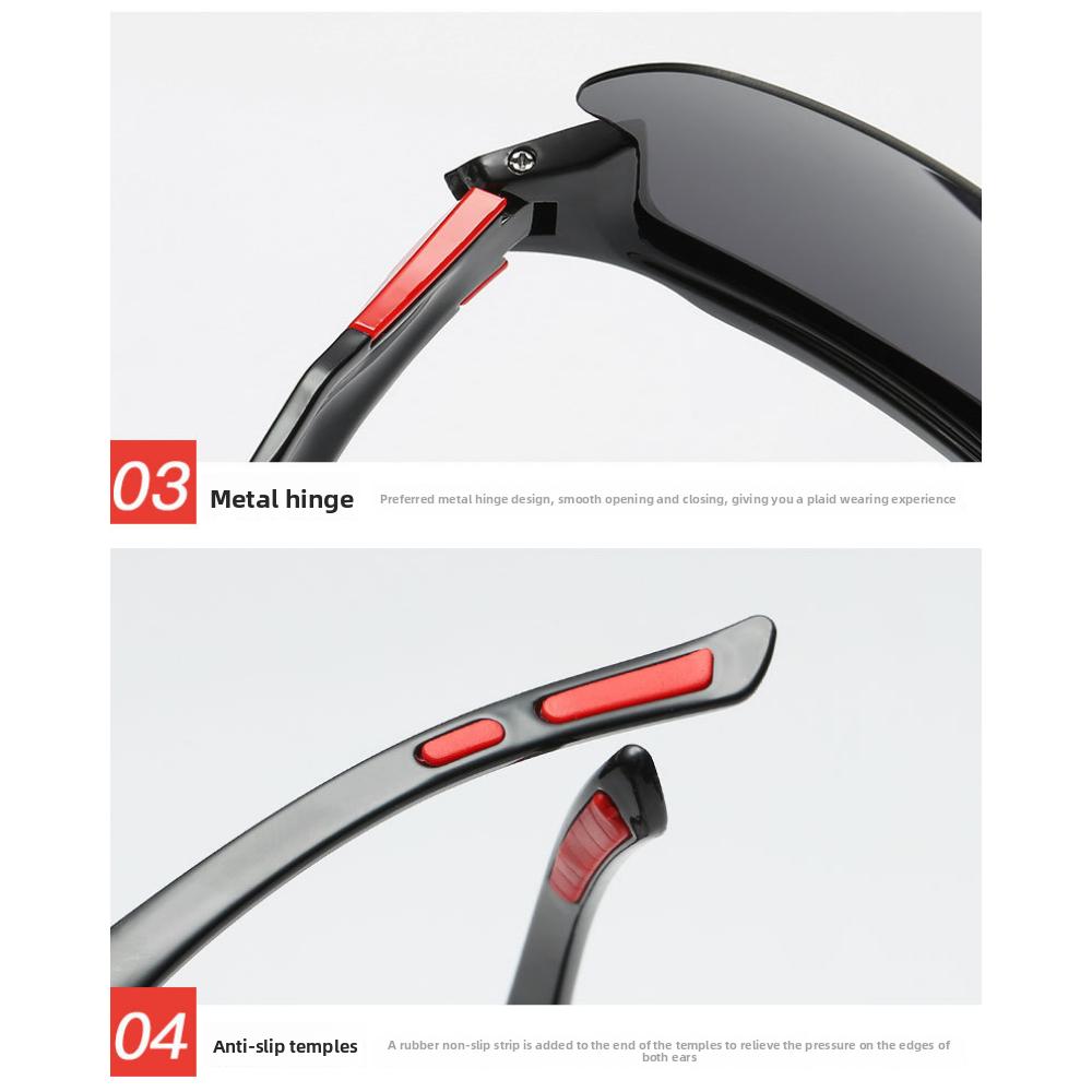 Color-changing glasses Men's polarized sunglasses Cycling glasses Outdoor sports glasses Sunglasses Men's UV protection