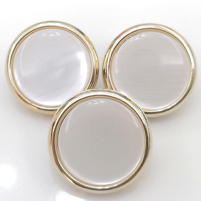 10pcs Pretty Plating Buttons Square Round Buttons Coat Windbreaker Sweater Accessories Various Styles DIY Sewing Supplies