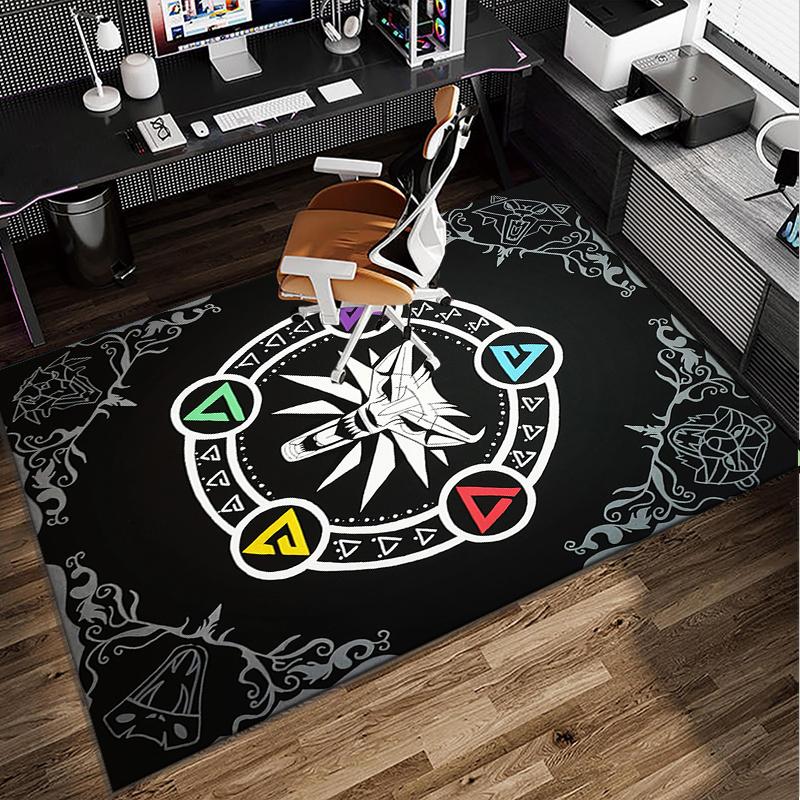 wizard dragon Office Rug Chair Mat, Game Carpet, Suitable for Front Door, Bedroom, Living Room, Desk, Holiday Gift