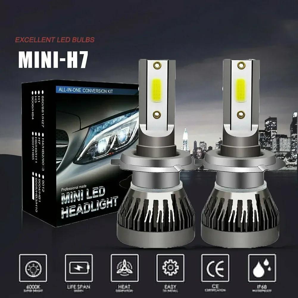 2Pcs H7 LED Canbus Led Cars Headlights Bulbs Fog Lights 110W DC 9V-32V Auto Lamps Hi/Low Kit Beam 6000K Car Auto Accessories