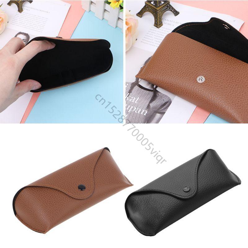 Durable Leather Eye Glasses Sunglasses for Shell Hard for Case Protector Box Pou AXYD