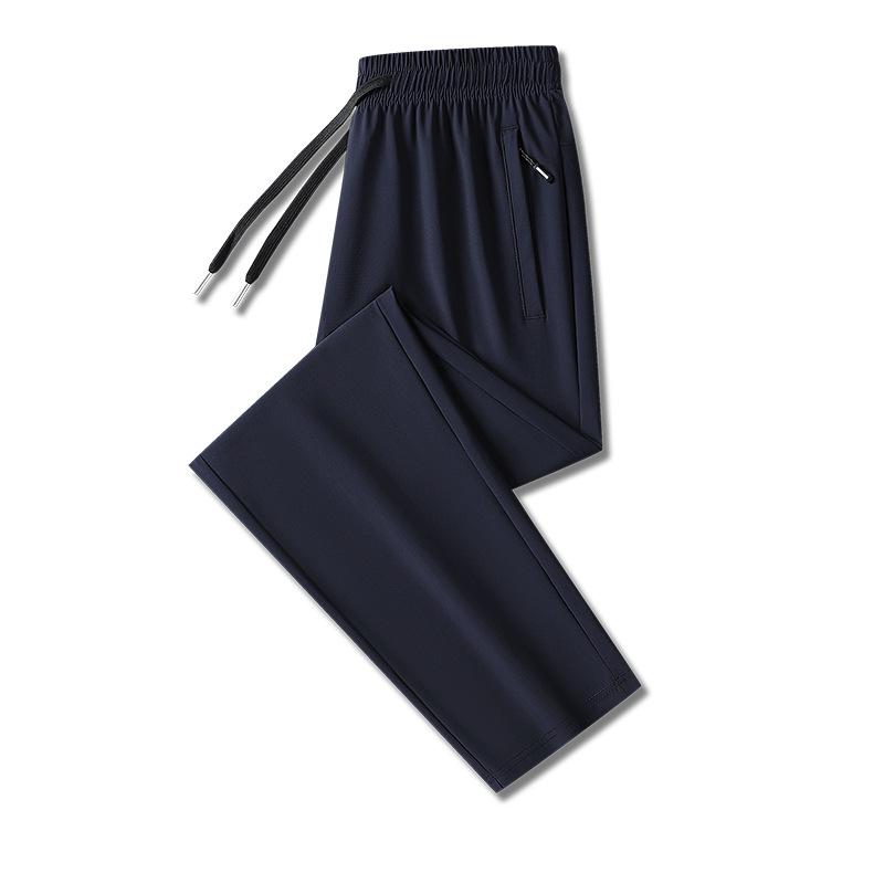 Quick Drying Ice Silk Pants for Men, Summer Thin Casual Pants for Men, Men's Pants Straight Pants