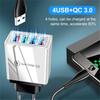 4-Port USB Power Adapter 5V 3A Multi-Port Charger for Mobile Phones