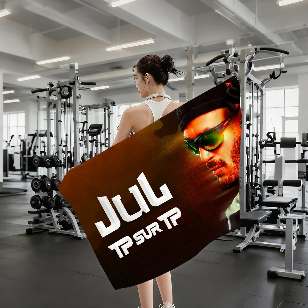 Klassische Singer J-JuL Tp Sur Tp Musik Handtuch Dusche Sauna Reise Spa Schnelltrocknend Fitnessstudio Zubehör Weiche Große Strandtücher