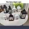 Classic City Retro LED Candlestick with Battery-Warm Light Alloy Ornament
