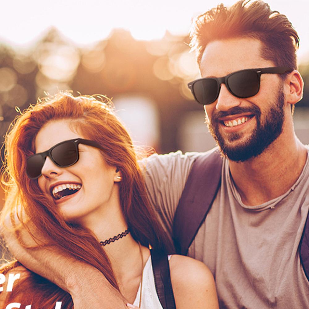 Women's Sunglasses Fashion Sunglasses for Men Women Trendy Retro Mirror Lens for Shopping Traveling Driving UV400 Protection