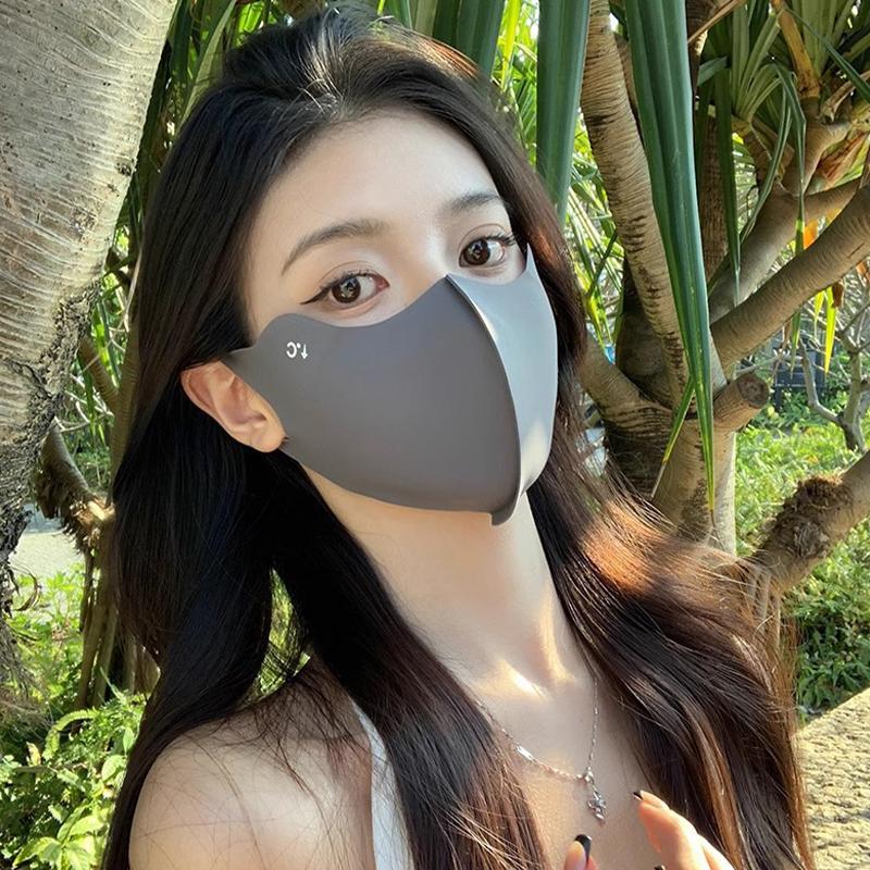 Sun Protection Face Mask For Men Reusable Breathable Uv Face Shield Solid Color Washable Face Mask Summer Cycling Face Mask