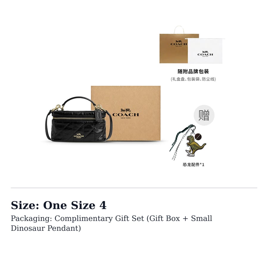 Coach Cow Leather Handbag Small Women's Black CEO22-IMBLK