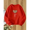 European Sizes Kids' Round Neck Hoodie Fashion Print Versatile Top