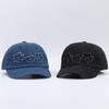 Cotton Denim Baseball Cap With Floral Embroidery For Summer Outdoor Casual Wear