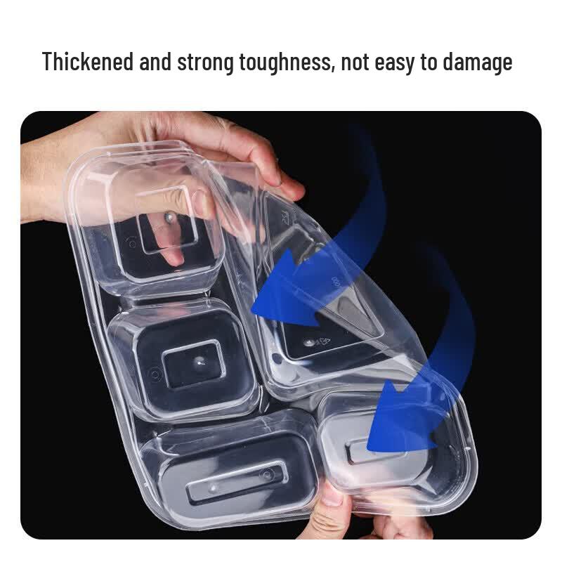 Disposable Four-Compartment Lunch Box