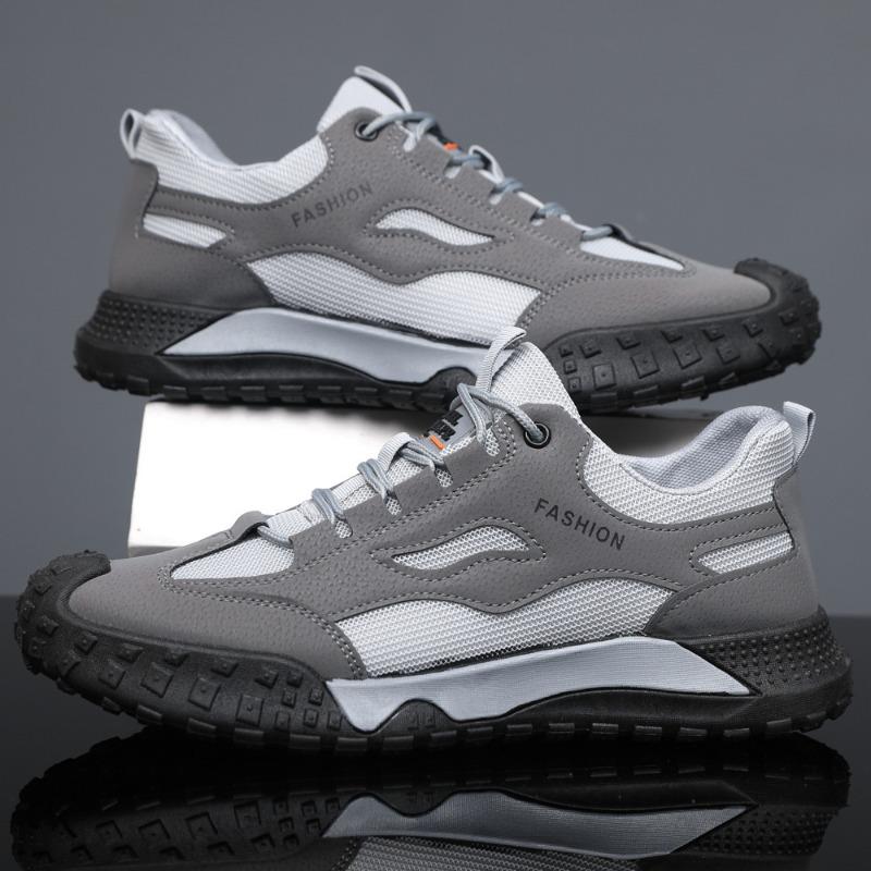 Fashion New Men's Breathable Mesh Shoes Summer Outdoor Casual Sports Shoes Anti-slip Wear-resistant Fashionable Men's Footwear