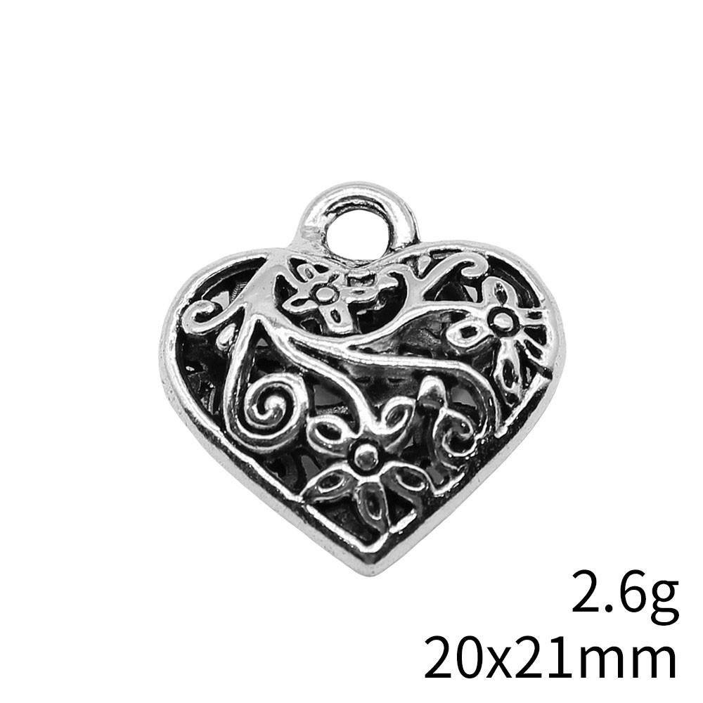 Back To School Charms Bulk Peach Heart Love Charms Pendant Women's Clothing Pendant