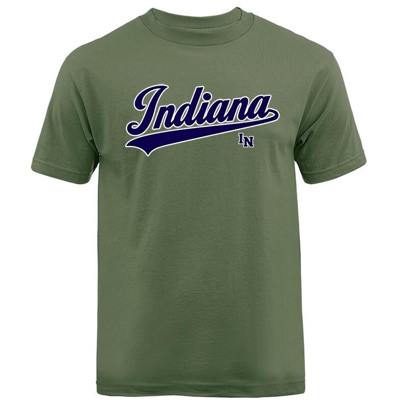 State of Indiana Swoosh IN Graphic T-shirt Unisex T-Shirt M