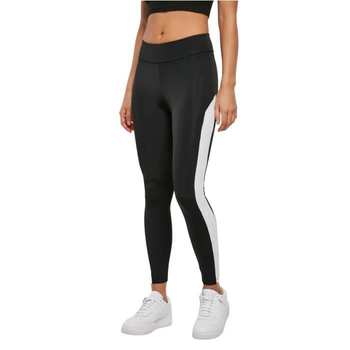 Legging femme - Urban Classics - Color Block - Noir/Blanc - XS - Respirant