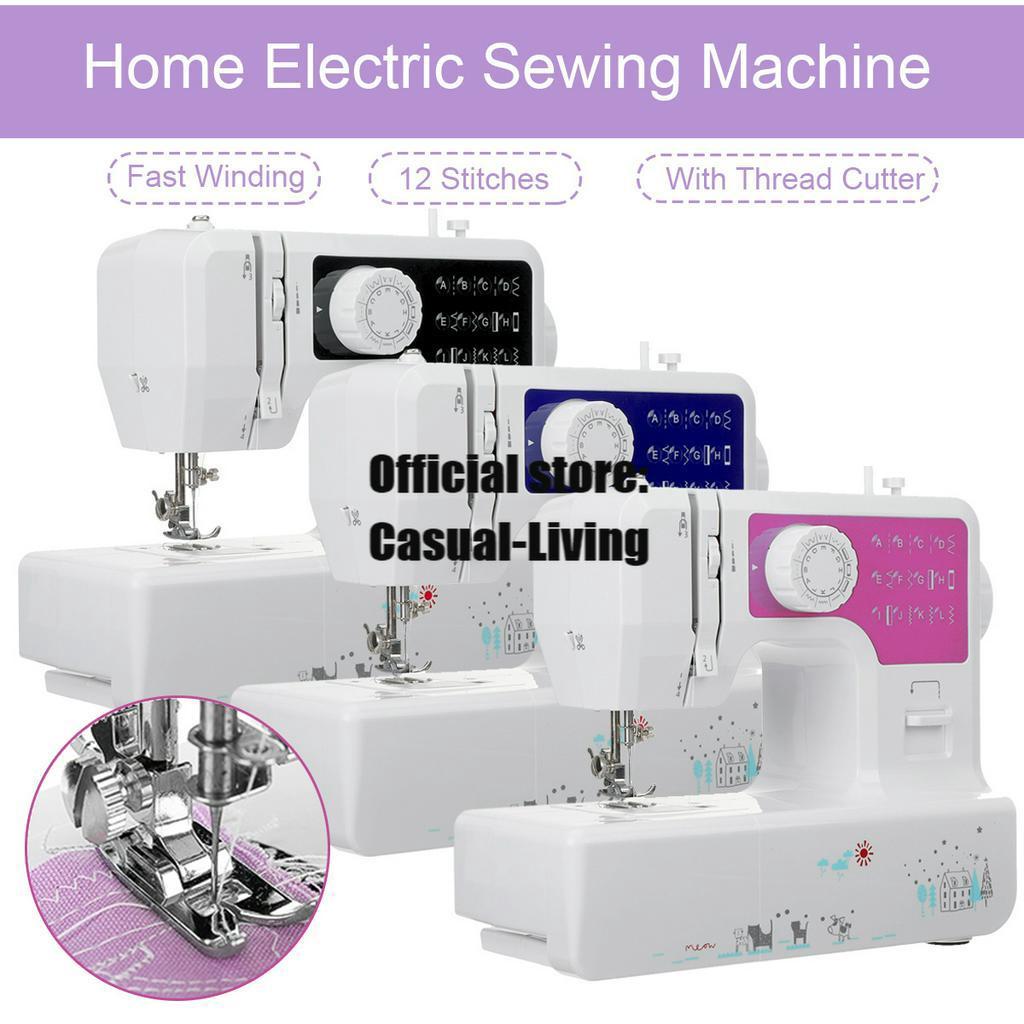 DIY 12 Stitches Household Tailor Clothes Mini Desktop Electric Sewing Machine New 11.61''x5.11''x10.03''