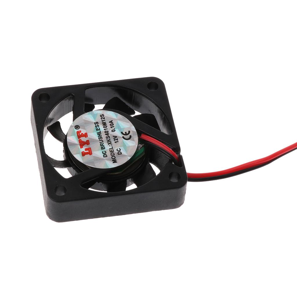 Mini 40mmx40mmx10mm for DC 12V 2Pin Brushless Cooler 9-Blade Cooling Fan 4010 with 10cm Cable For VGA Video Graphics