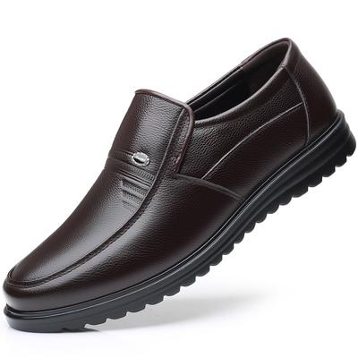 Heren grote maten casual en modieuze leren schoenen voor ouderen, business casual schoenen en wandelschoenen voor heren