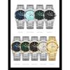 POEDAGAR Luxury Business Men's Quartz Watches Date Week Man Stainless Steel Watch Waterproof Luminous Fashion Wristwatch+Box