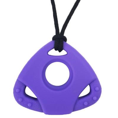 Agaphra Mom's Pendant Necklace Teether Try, Purple, 1 Piece, Korean Baby Products
