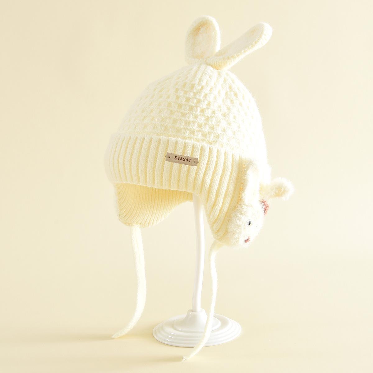 Children s Cute Ear Knit Hat - Warm, Windproof & Versatile Wool Hat One Size (Head circumference: 48-50cm)