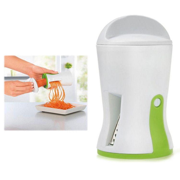 Durable Abs And Stainless Steel Dual Blades Vegetable Spiralizer For Healthy Meals