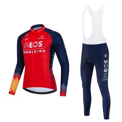 Cycling Suit Men's Long Sleeve Suit Bicycle Quick Drying Breathable Road Bike Cycling Suit
