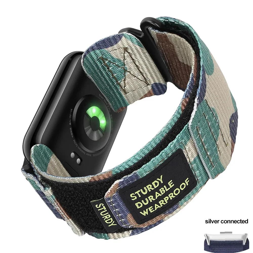 Nylon Loop Strap For Redmi Watch 5 4 Sport Bracelet Interchangeable Wristband For Xiaomi Mi Band 9/8 Pro Adjustable Watch Strap