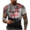 Men's Halloween Graphic Print T-Shirt Loose Fit Short Sleeve Casual Tee