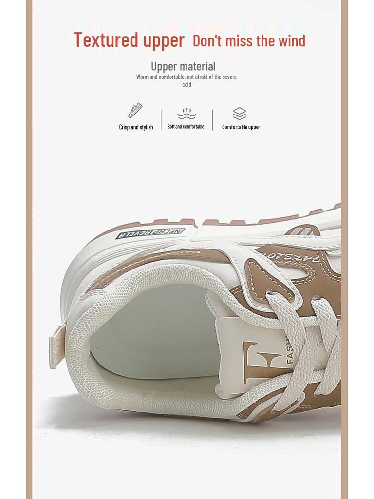 2024 Women's Lightweight Large Leather Running Shoes: Korean-Style Casual Sneakers