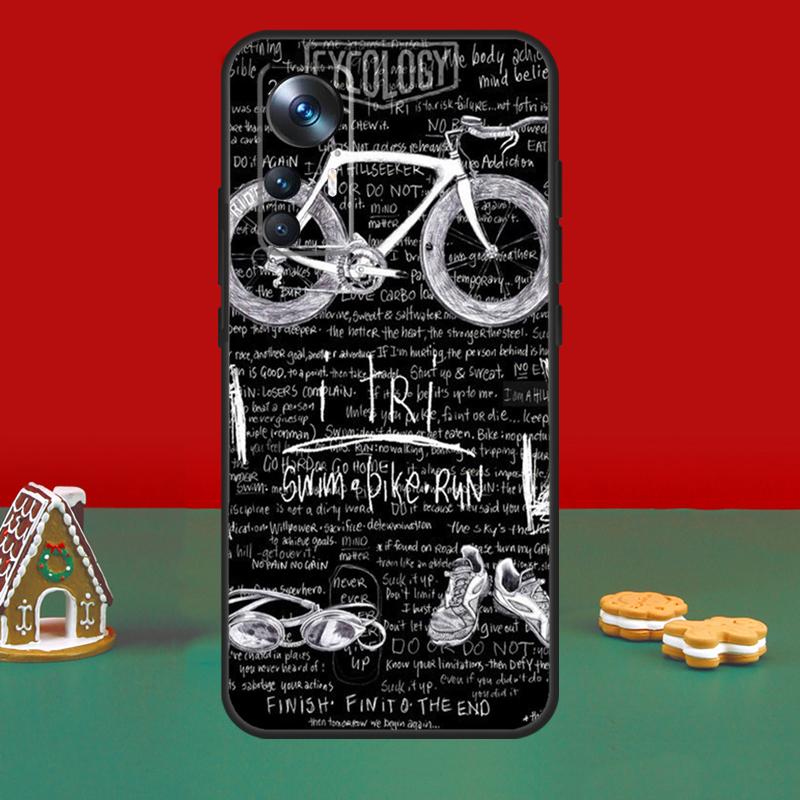 Swim Bike Run Triathlon For POCO M6 Pro X6 Pro X3 X5 F3 F5 M5s Phone Case For Xiaomi 14 12T 11T 13T Pro 12 13 Lite