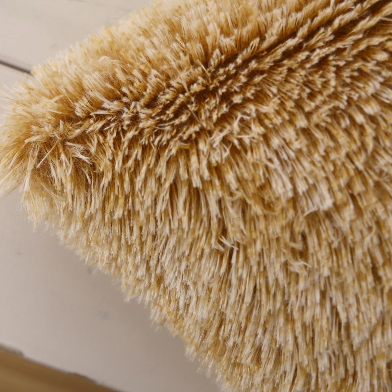 Plush Solid Color Cushion Chair Solid Color Sofa Pillow Cover