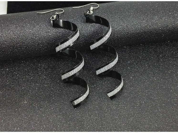 

Модные спиральные каффы для ушей и серьги-подвески в стиле рок-панк для женщин